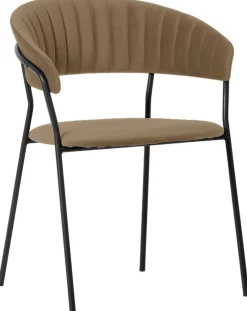 Zestaw Dwóch Krzeseł Brązowe Nogi Czarne 57x78 Cm*KARE Design Outlet
