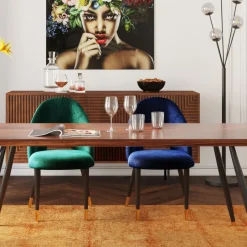 Zestaw Dwóch Krzeseł Iris Velvet 49x84 Cm Niebieskie*KARE Design Hot