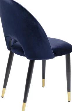 Zestaw Dwóch Krzeseł Iris Velvet 49x84 Cm Niebieskie*KARE Design Hot