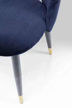Zestaw Dwóch Krzeseł Iris Velvet 49x84 Cm Niebieskie*KARE Design Hot