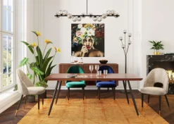 Zestaw Dwóch Krzeseł Iris Velvet 49x84 Cm Niebieskie*KARE Design Hot