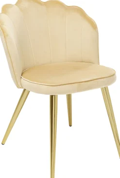 Zestaw Dwóch Krzeseł Princess Beżowe - Nogi Złote*KARE Design New