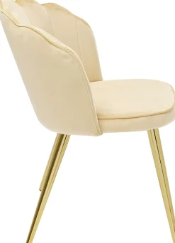Zestaw Dwóch Krzeseł Princess Beżowe - Nogi Złote*KARE Design New