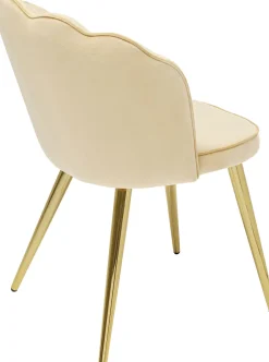 Zestaw Dwóch Krzeseł Princess Beżowe - Nogi Złote*KARE Design New
