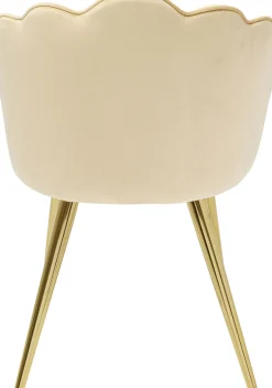 Zestaw Dwóch Krzeseł Princess Beżowe - Nogi Złote*KARE Design New