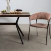 Zestaw Dwóch Krzeseł Różowe Nogi Czarne 57x78 Cm*KARE Design New