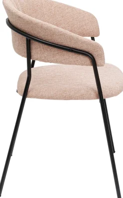 Zestaw Dwóch Krzeseł Różowe Nogi Czarne 57x78 Cm*KARE Design New