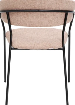 Zestaw Dwóch Krzeseł Różowe Nogi Czarne 57x78 Cm*KARE Design New