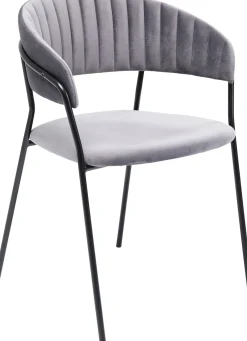 Zestaw Dwóch Krzeseł Z Podłokietnikami Belle 57x78 Cm Szare*KARE Design Discount