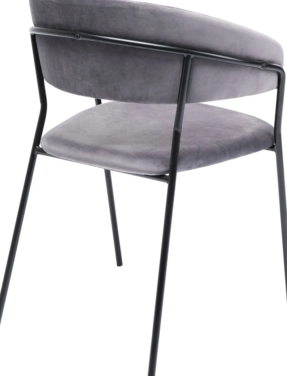 Zestaw Dwóch Krzeseł Z Podłokietnikami Belle 57x78 Cm Szare*KARE Design Discount