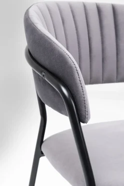Zestaw Dwóch Krzeseł Z Podłokietnikami Belle 57x78 Cm Szare*KARE Design Discount