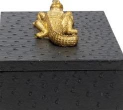 Zestaw Dwóch Pudełek Na Biżuterię - Złote Krokodyle*KARE Design