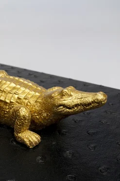 Zestaw Dwóch Pudełek Na Biżuterię - Złote Krokodyle*KARE Design