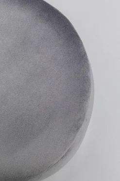 Zestaw Dwóch Puf Tapicerowanych Ze Schowkiem Szare Podstawy Srebrne*KARE Design Discount