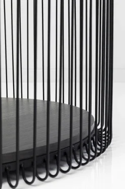 Zestaw Dwóch Stolików Blaty MDF Rama Stalowa - Kolor Czarny*KARE Design