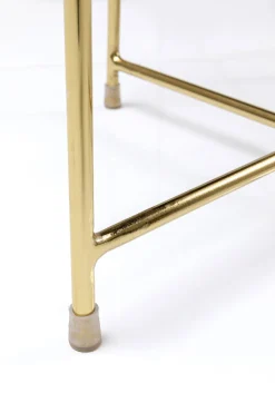 Zestaw Dwóch Stolików Do Salonu Czarno-białe Nogi Złote*KARE Design Discount