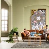 Zestaw Dwóch Stolików Kawowych Roma - Złote - Blaty Marmur*KARE Design Discount
