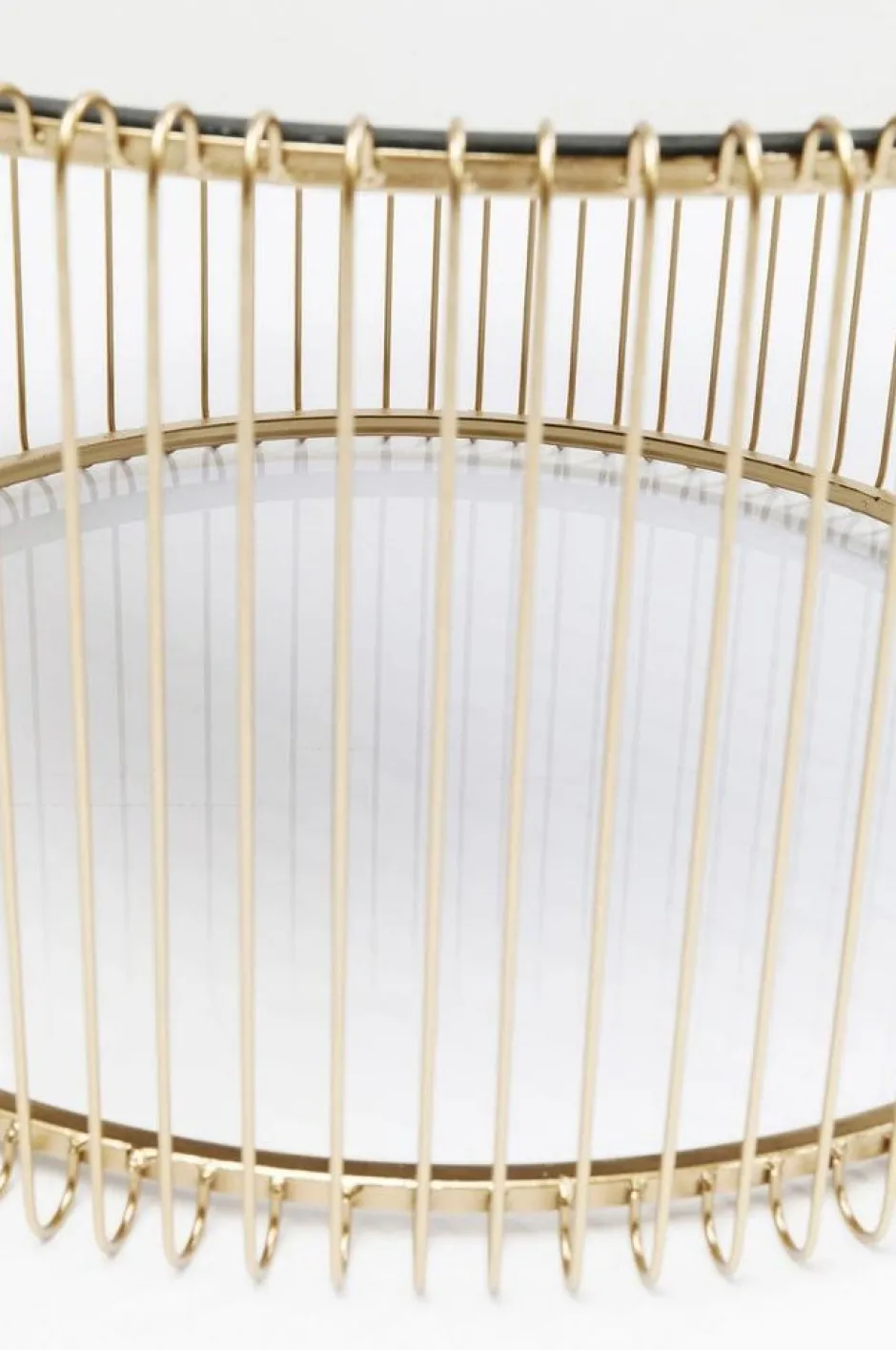 Zestaw Dwóch Stolików Kawowych Wire Mosiężne*KARE Design Hot