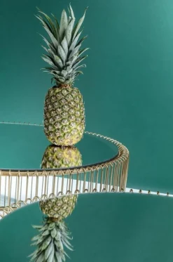 Zestaw Dwóch Stolików Kawowych Wire Mosiężne*KARE Design Hot