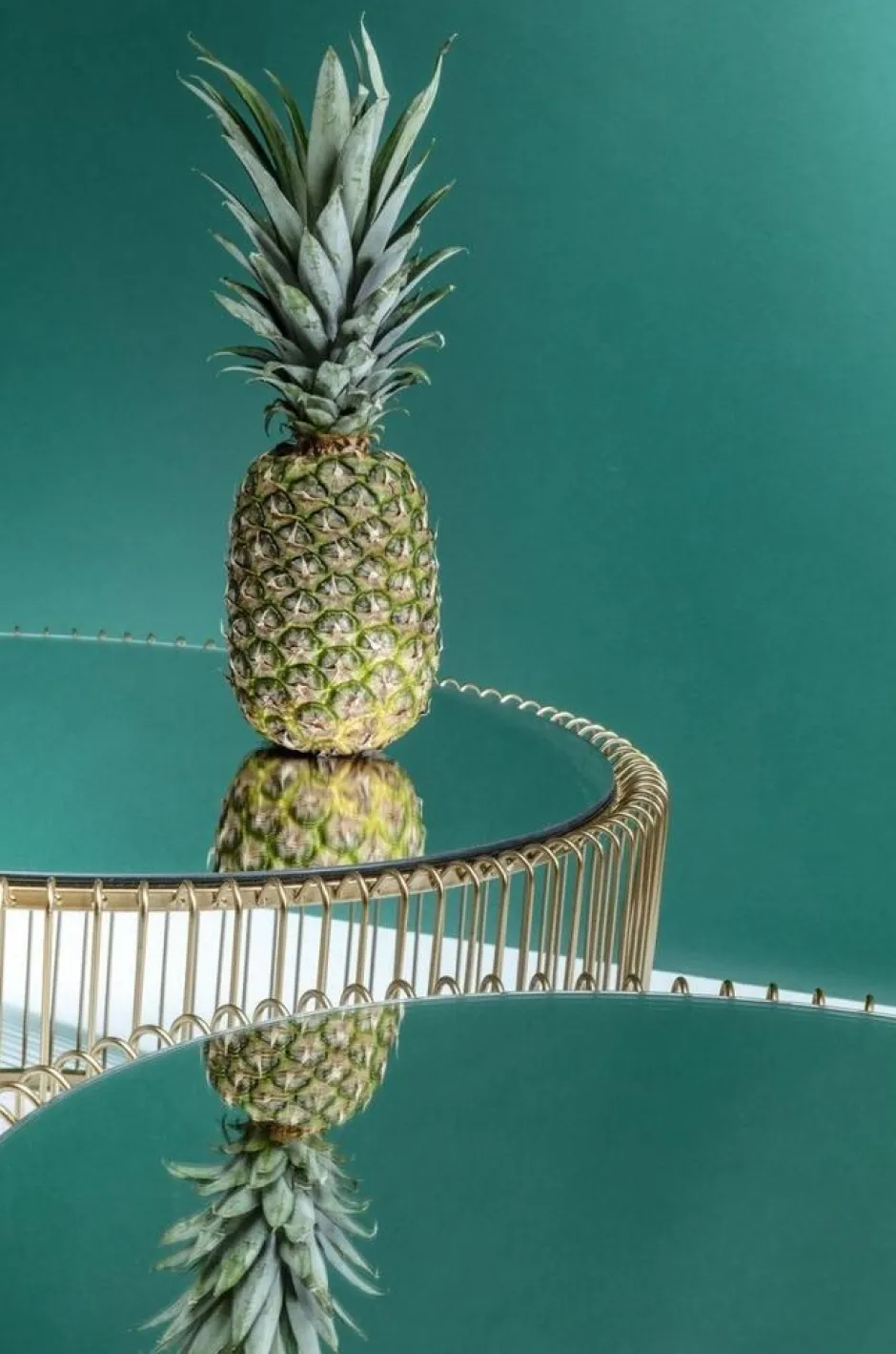 Zestaw Dwóch Stolików Kawowych Wire Mosiężne*KARE Design Hot