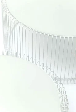 Zestaw Dwóch Stolików Kawowych Wire Białe*KARE Design Discount