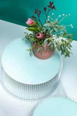 Zestaw Dwóch Stolików Kawowych Wire Białe*KARE Design Discount