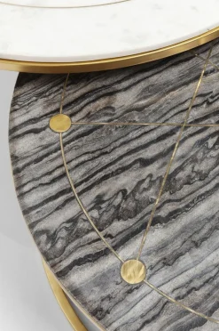 Zestaw Dwóch Stolików Kawowych Mystic Round Kolorowe Ø90*KARE Design Sale