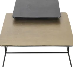 Zestaw Dwóch Stolików Kawowych Aluminium Złoty I Czarny*KARE Design Best