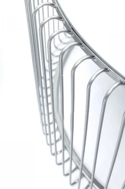 Zestaw Dwóch Stolików Kawowych Wire Srebrne*KARE Design Online