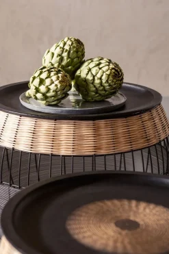 Zestaw Dwóch Stolików Kawowych African Drums Czarne*KARE Design Best