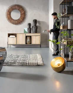 Zestaw Dwóch Stolików Kawowych African Drums Czarne*KARE Design Best