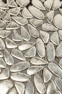 Zestaw Dwóch Stolików Kawowych Pebbles Deluxe Srebrne*KARE Design Best