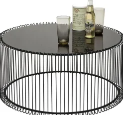 Zestaw Dwóch Stolików Kawowych Wire Czarne*KARE Design Sale