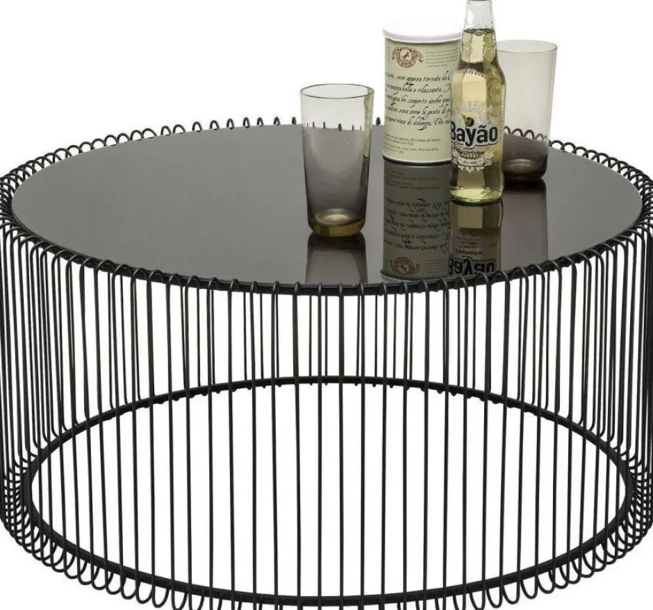 Zestaw Dwóch Stolików Kawowych Wire Czarne*KARE Design Sale