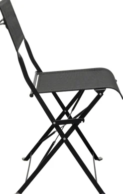 Zestaw 2 Krzeseł Ogrodowych Składanych W Kolorze Czarnym 48x80 Cm*KARE Design Online