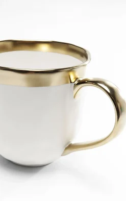 Zestaw śniadaniowy Bell 12 El. Biało-złoty*KARE Design Hot