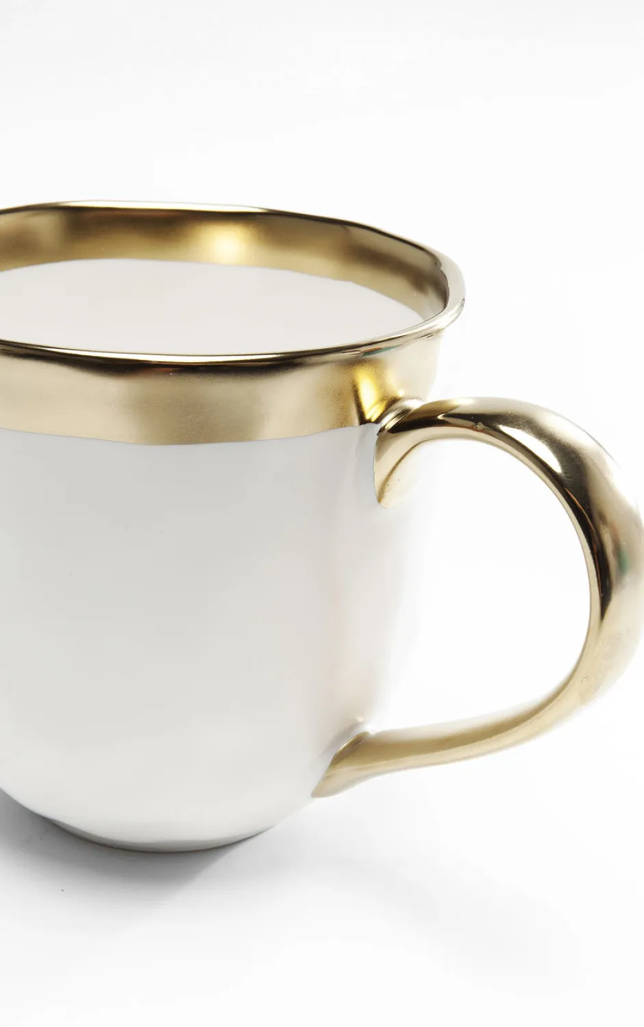 Zestaw śniadaniowy Bell 12 El. Biało-złoty*KARE Design Hot