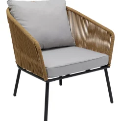 Zestaw Ogrodowy Szaro-naturalny 4-set Sofa, Stolik I 2 Fotele*KARE Design