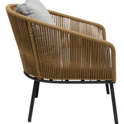 Zestaw Ogrodowy Szaro-naturalny 4-set Sofa, Stolik I 2 Fotele*KARE Design