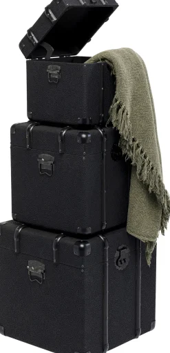 Zestaw 3 Skrzyń - Kuferków Czarnych*KARE Design Sale