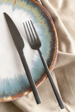 Zestaw Sztućców Gloria (16 Sztuk) Czarny Mat*KARE Design Best
