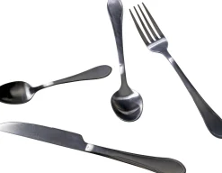Zestaw 16 Sztućców Ze Stali Nierdzewnej Kolor Czarny Matowy*KARE Design Online