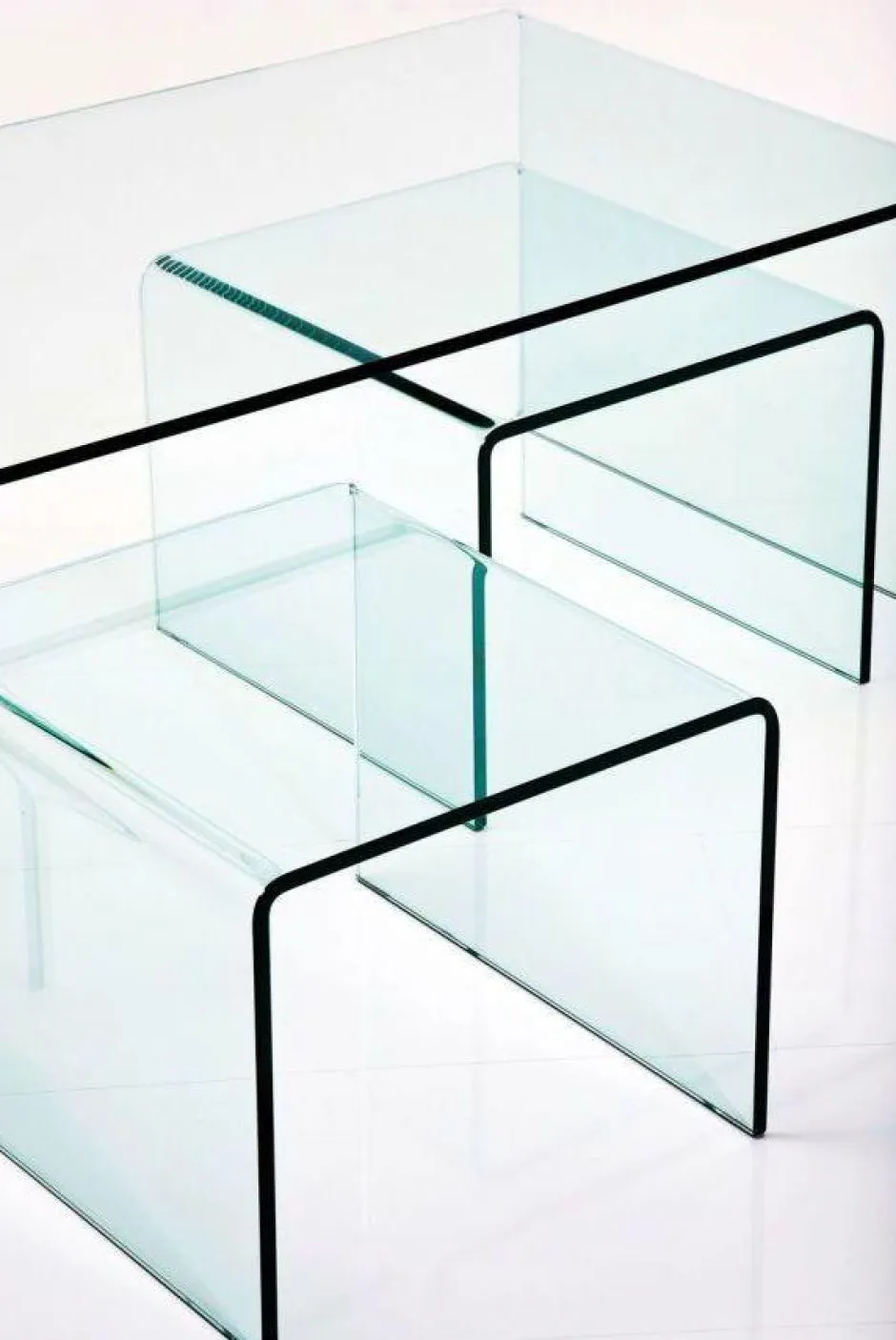 Zestaw Trzech Stolików Kawowych Clear Club Transparentne*KARE Design Hot