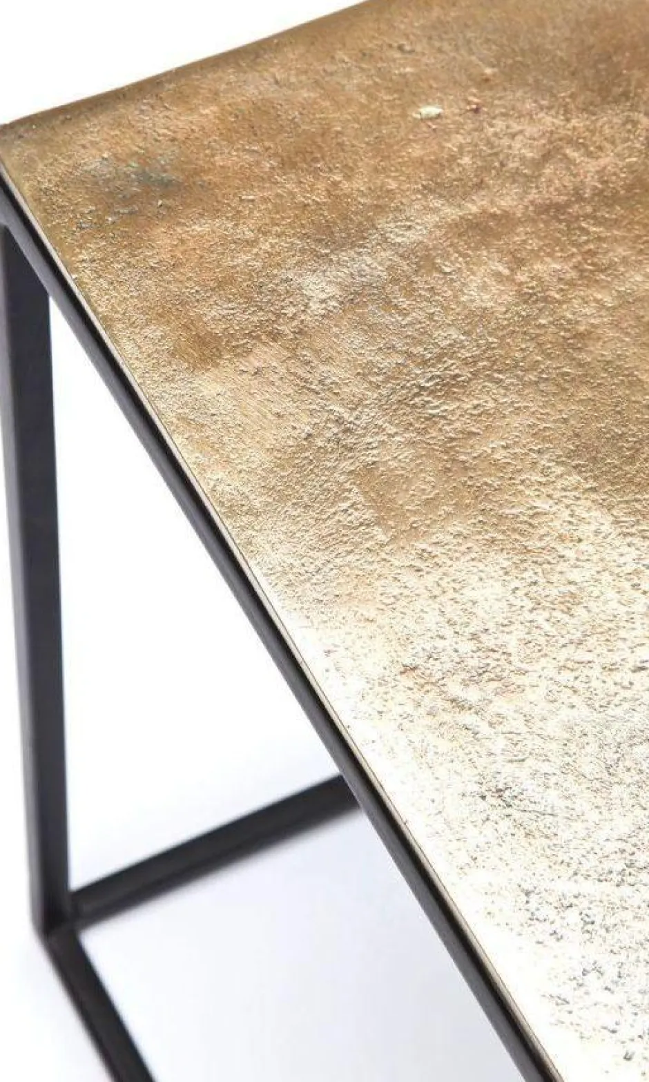 Zestaw Trzech Stolików Kawowych Loft Square Aluminum Kolorowe*KARE Design Outlet